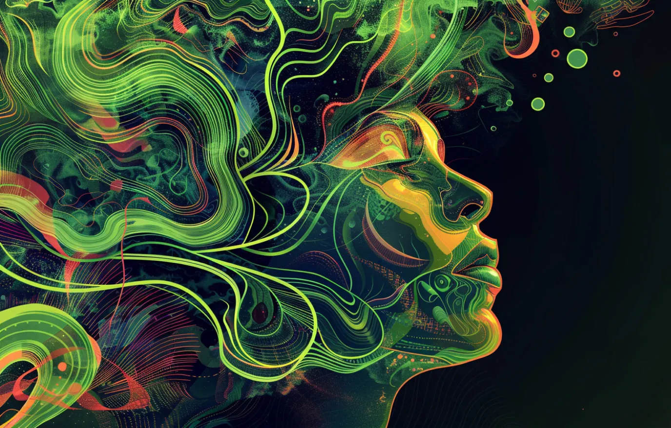 grüne effekte psychedelika konturen